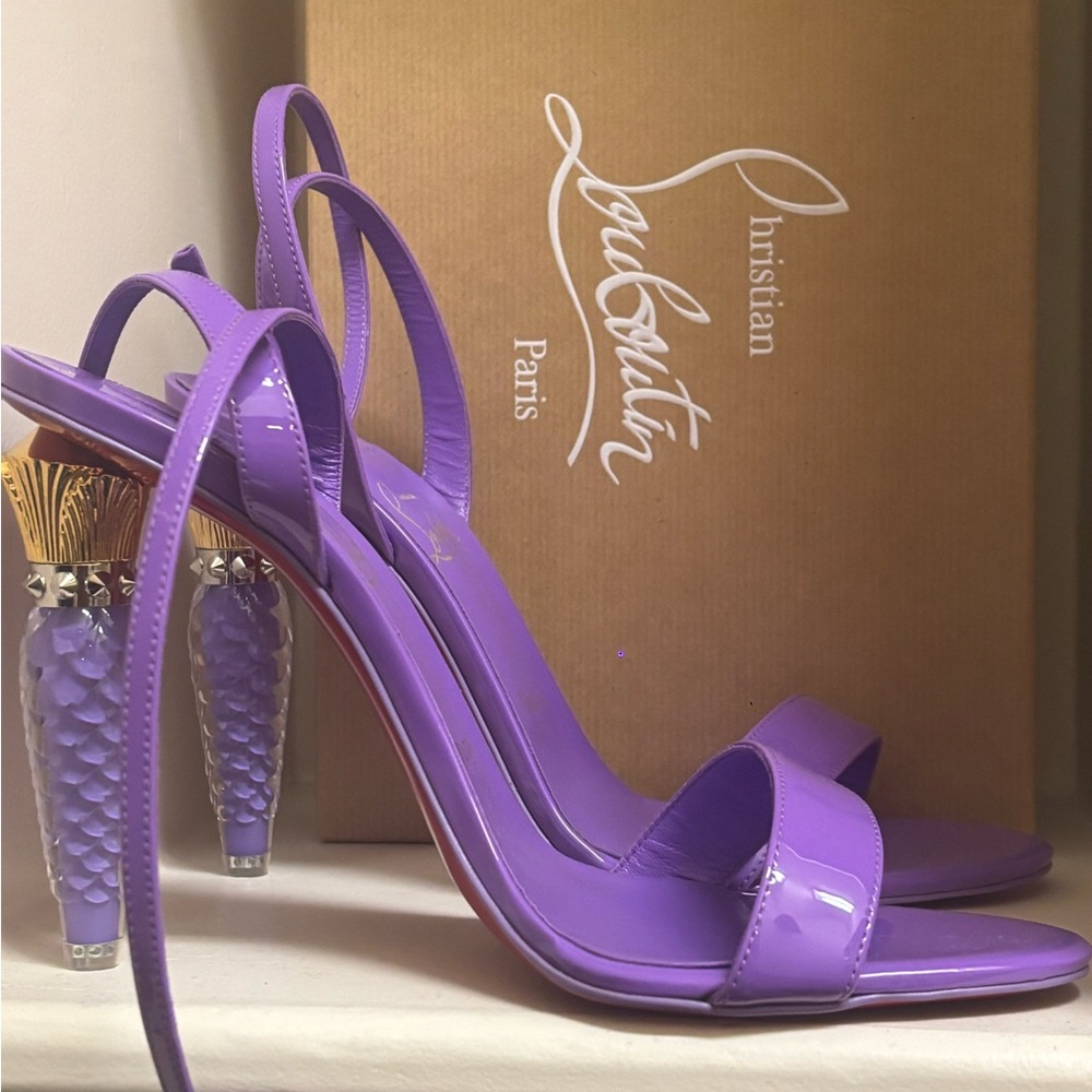 Christian Louboutin Purple Stiletto Heels